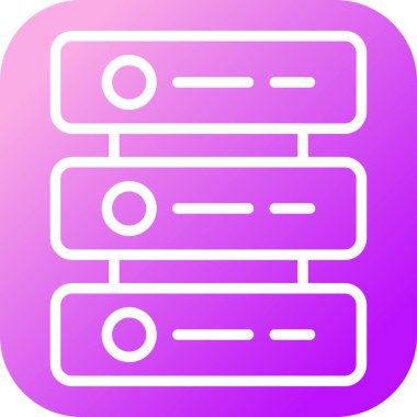 sunucu web simgesi vektör illüstrasyonu
