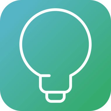 Benzersiz enerji vektör çizgisi simgesi