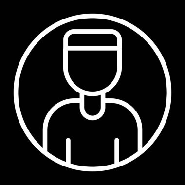 Bir insan simgesinin vektör illüstrasyonu