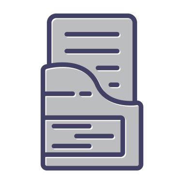 doküman kağıt belgesi simgesi doldurulmuş özet biçimi