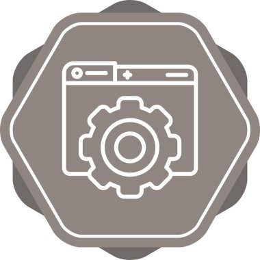 ayarları web simge vektör çizim 