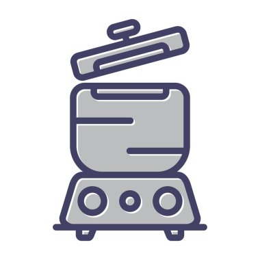 Mutfak gereçleri mutfak ikonu vektör illüstrasyon grafik tasarımı