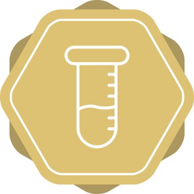 test tübü web simgesi vektör çizimi