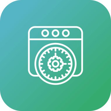 çamaşır makinesi simgesi soyut bir grupta izole