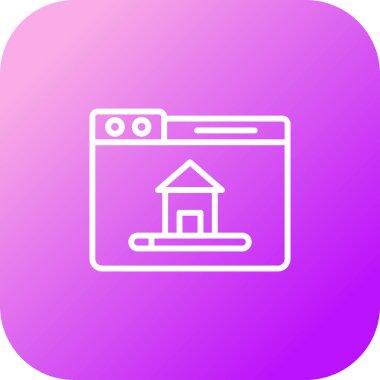 Ev simgesi vektör illüstrasyonu