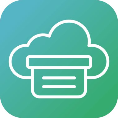 vektör illüstrasyonu, bulut simgesi