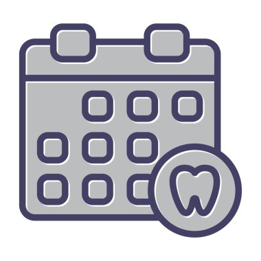 Takvim simgesi, vektör çizimi