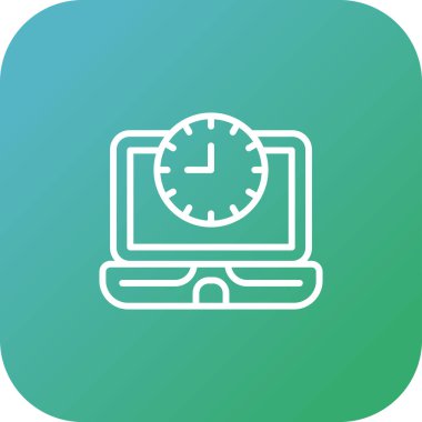 Bilgisayar. Web simgesi basit illüstrasyon 