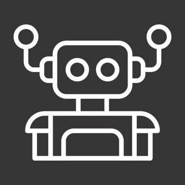robot web simgesi vektör illüstrasyonu