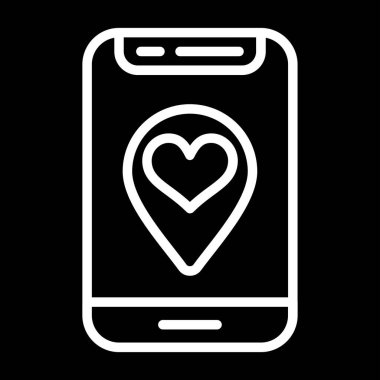 Smartphone Simgesi, vektör illüstrasyonu