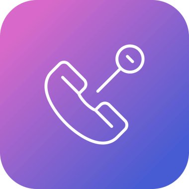 Telefon simgesinin vektör illüstrasyonu