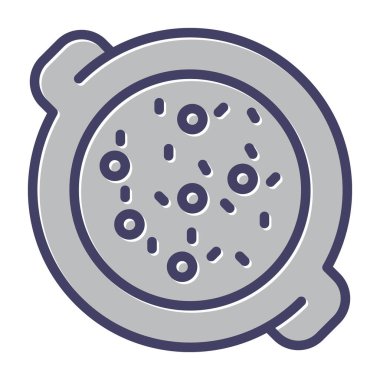 Pizza ikonu vektör illüstrasyonu