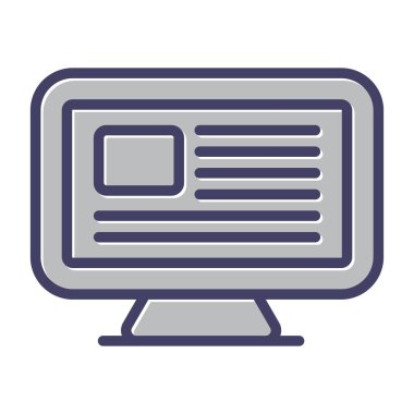 Bilgisayar web simge vektör çizim