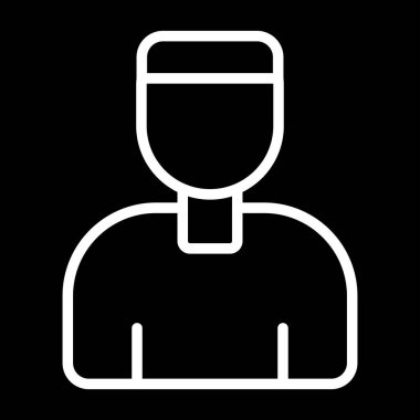 vektör avatar simgesi, vektör illüstrasyonu