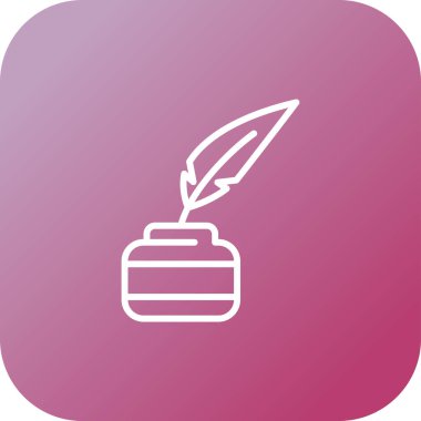 Kalem. Web simgesi basit tasarım