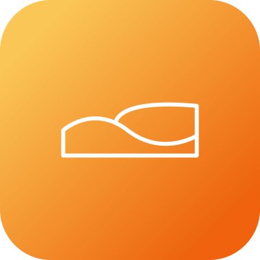 güzel yastık kabartma vektör simgesi