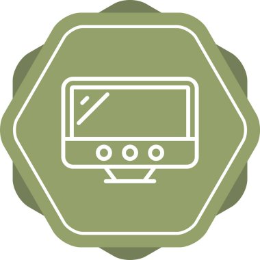 Benzersiz Radyo Vektörü Kabartma Simgesi