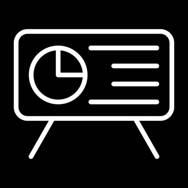 sunum simgesi, vektör illüstrasyonu 