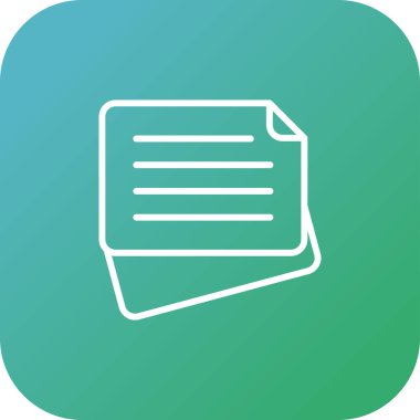 Yapışkan notlar simgesi, vektör çizim 