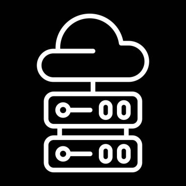 özet biçiminde veri bulut sunucusu simgesi