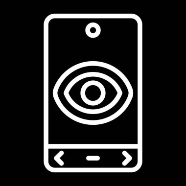 Smartphone Simgesi, vektör illüstrasyonu