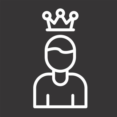 İnsan simgesinin vektör illüstrasyonu