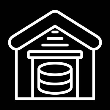 Yapı simgesinin vektör illüstrasyonu