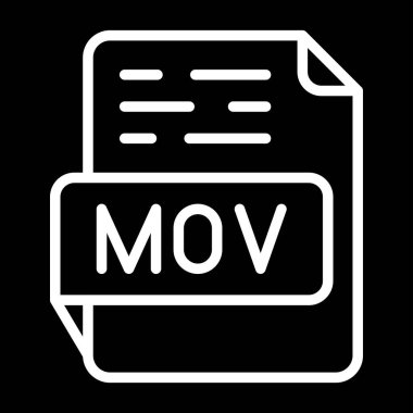 mov dosya biçimi vektör illüstrasyonuName
