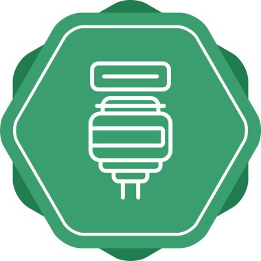 elektrik dolgu simgesi web basit illüstrasyon