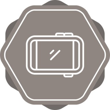 Bir pusula simgesinin vektör illüstrasyonu