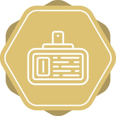 Bir belge simgesinin vektör illüstrasyonu