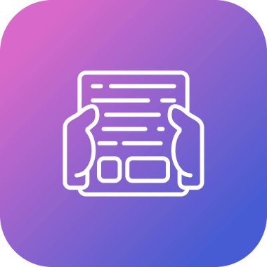 Modern kitap simgesinin vektör illüstrasyonu