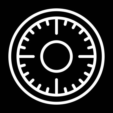 Saat Vektörü Kabartma Simgesi Tasarımı