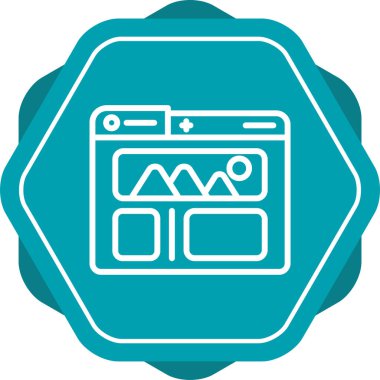 Benzersiz Radyo Vektörü Kabartma Simgesi