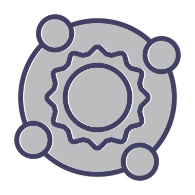 Modern b b vites simgesinin vektör çizimi