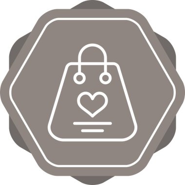 Kalp. Web simgesi basit tasarım