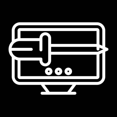 bilgisayar simgesi, vektör illüstrasyonu