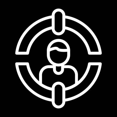 seo modern simgesinin vektör illüstrasyonu