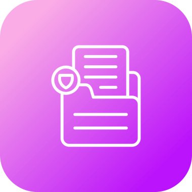 Dosya. Web simgesi basit illüstrasyon