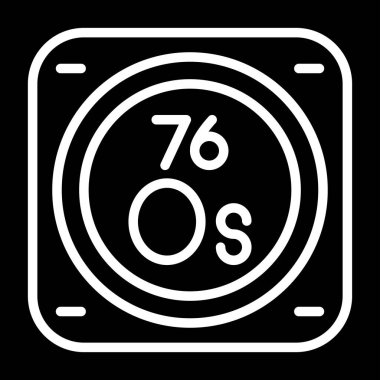 Metal kimyasal element ikon vektör çizimi