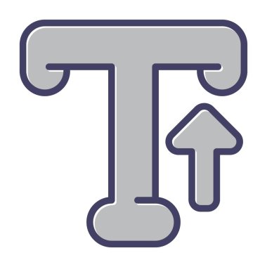 Typography web simgesi vektör illüstrasyonu