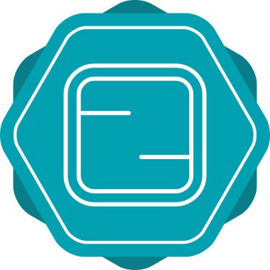 Bir yıldız simgesinin vektör illüstrasyonu