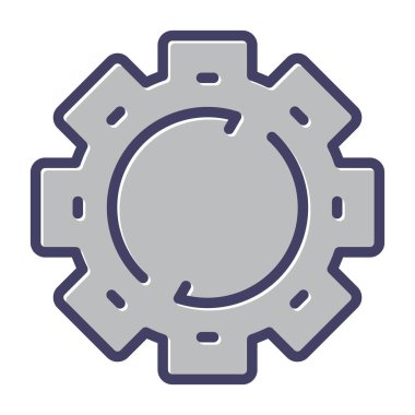 Teçhizat Web simgesi basit illüstrasyon