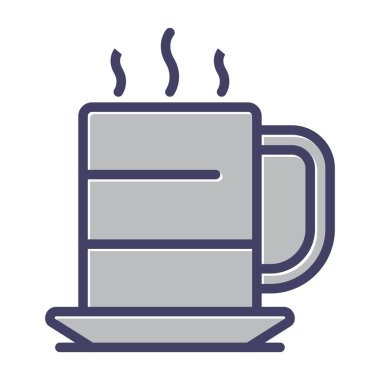 kahve fincanı ikonu vektör illüstrasyonu