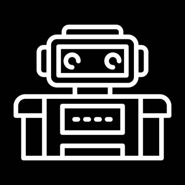 robot web simgesi vektör illüstrasyonu