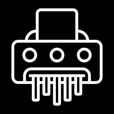 Bir robot simgesinin vektör illüstrasyonu