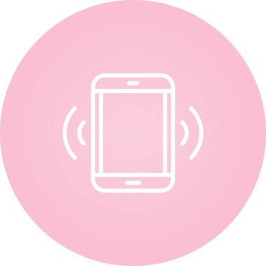 Cep telefonu. Web simgesi basit illüstrasyon