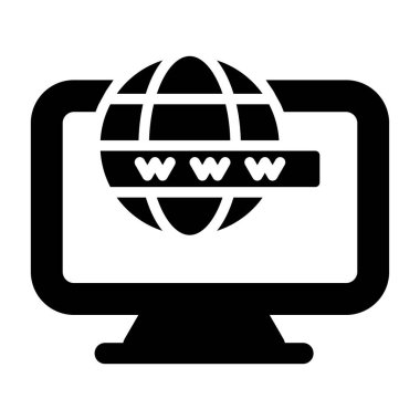 Bilgisayar web simge vektör çizim