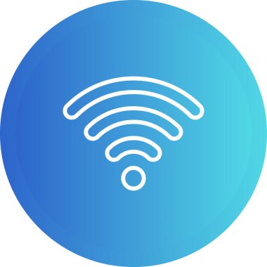 Wi fi ikonu. Kablosuz ağ vektör simgesini özetle 