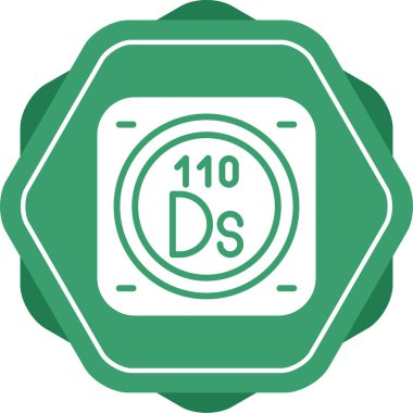 Metal kimyasal element ikon vektör çizimi